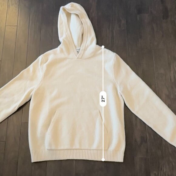 Cream Goodfellow Large Men's Hoodie Sweater - Picture 9 of 9